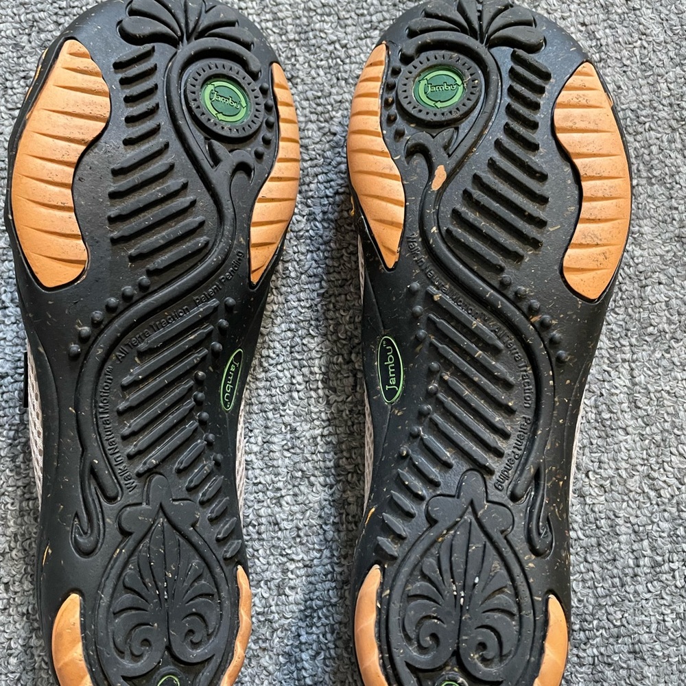 Jambu Women's Orange and Gray Flats - Picture 2 of 4